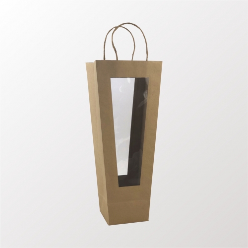 Sacola Kraft com Visor 44,5x11,4x12 Unitrio